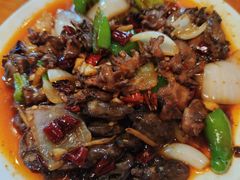 爆炒鸡胗心-温州一家人美食(西木头市店)