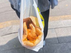 -小红车炸蛋葱油饼