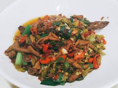 白椒炒鸡杂-建辉湖南土菜馆(南大街店)