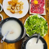 花都十年老店的粥底火锅~~~
