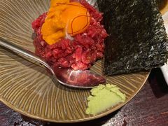 生牛肉拌海胆-九州酒场ひこぞう(1号店)