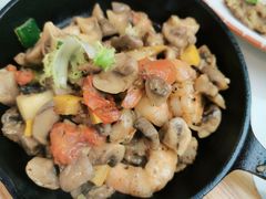 西班牙风味蘑菇鲜虾-开间茶馆·围炉煮茶
