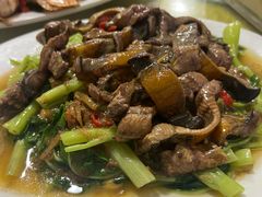 空心菜炒鳝鱼-车头老二大排档(金城步行街店)