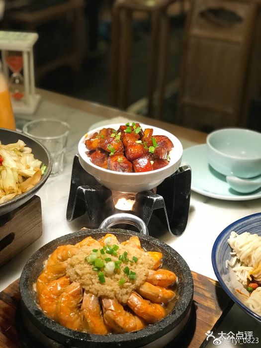 小菜园餐厅(金鹰店-石板蒜蓉虾图片-苏州美食-大众点评网