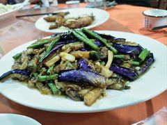 茄子炒豆角-淇沙湾渔村餐厅