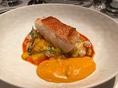 橄榄油慢煮海鲈鱼-Le Comptoir de Pierre Gagnaire