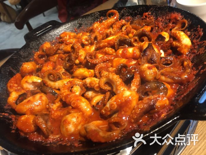 sea cloud 海云台八爪鱼-铁板八爪鱼-菜-铁板八爪鱼图片-上海美食-大