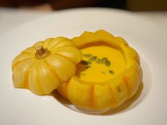 奶油苹果南瓜汤-橘洲1910花园江景西餐厅