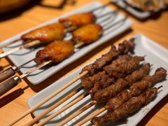 烤羊肉串-蚝翅·海鲜粥·烧烤·宁夏滩羊季(玉米楼店)