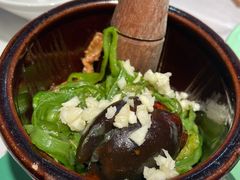 皮蛋青椒擂茄子-费大厨辣椒炒肉(黄兴中心广场店)