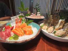 甜虾刺身-揽季锅物会.福建黄鱼.海鲜姿造(五四路店)