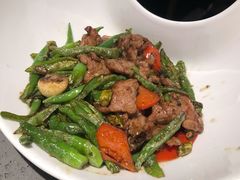 杭椒炒牛柳-老头儿油爆虾(星光一期店)