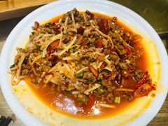 酸笋炒牛肉沫-金塔傣乡·云南民族特色菜·傣味手抓饭(金瓦路店)