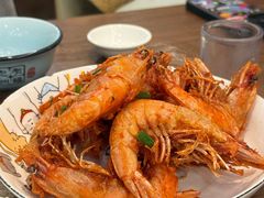 葱油爆大虾-老杨饭店(万科里店)