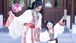 -后宫·古装汉服京剧儿童亲子全家福摄影