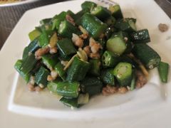 肉末黄秋葵-勺园饭店(骨科医院店)