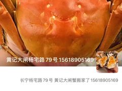 -黄记大闸蟹专卖店·活蟹·醉蟹