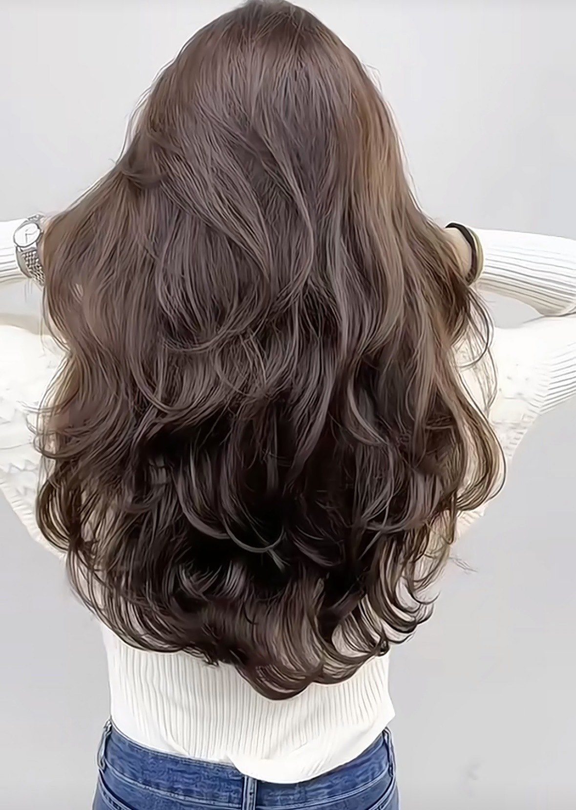 适合中长发女生的法式烫发甜美慵懒蓬松