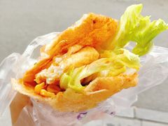 -小红车炸蛋葱油饼