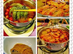 鲜虾+螃蟹+鱼片+牛丸鱼丸+青口贝+鸡肉+肉卷+脆皮肠+肉肠。。。-昆明中心皇冠假日酒店