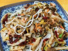 糟菜虾仁炒粉干-福州人铭小吃