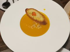 香浓奶油南瓜汤-喜洲吧·江畔老船厂·庭院餐厅(喜临院店)