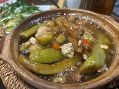 咸鱼鸡粒茄子煲-熠盛粤味(永康路店)