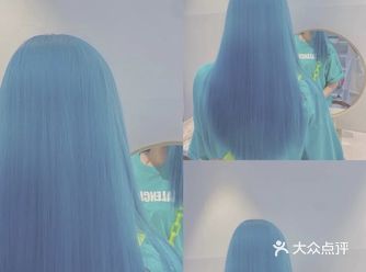 冰蓝色加入了一点少量的灰色调,雾感发色高级瞬间显白温