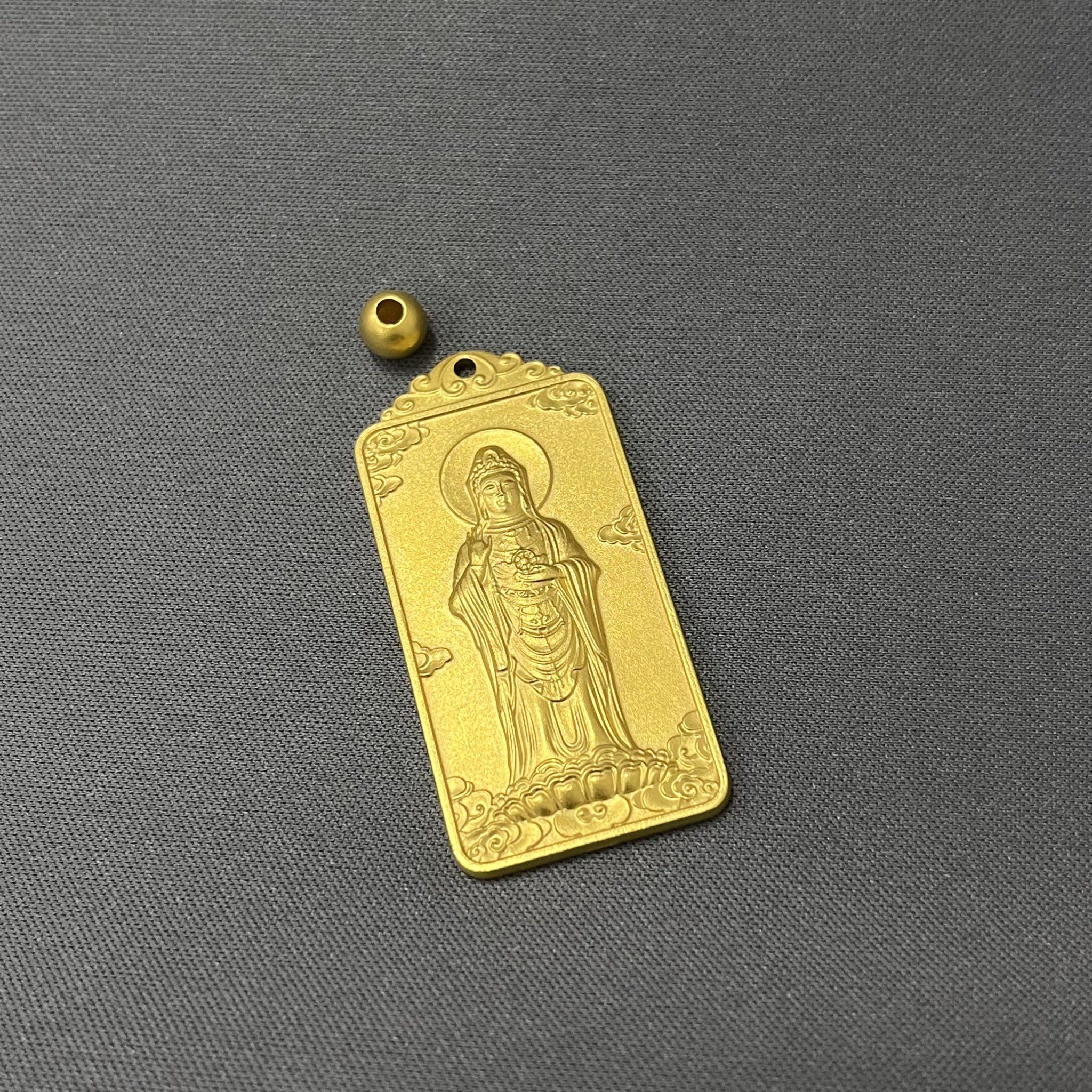 新入手的黄金观音牌