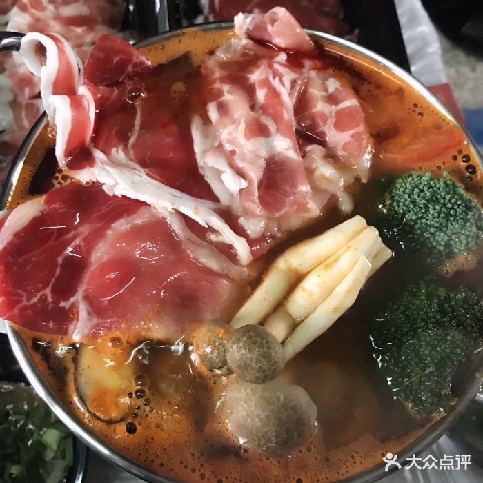 锅青天小火锅(绍兴北海店)雪花牛肉图片 