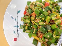 秋葵炒花甲肉-旺富东海大酒楼(海鲜街店)