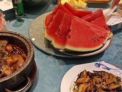 -海派美食·家宴海鲜青岛菜·石锅鲽鱼头(东方城店)