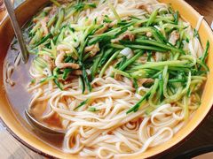 肉丝面-崂山水果园农家宴(泉水鸡店)