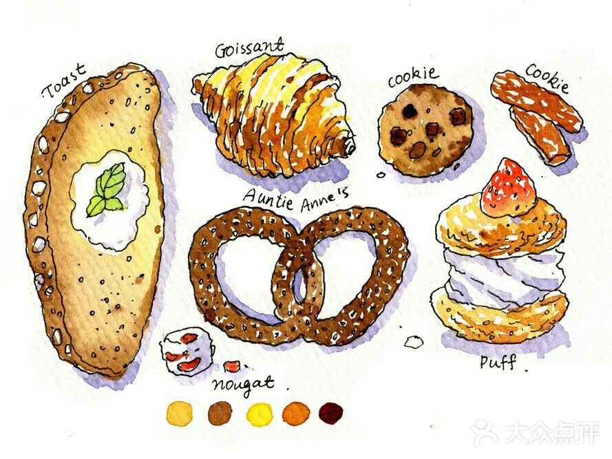 钢笔淡彩为你平凡的小日子增添温暖色彩[糖果]