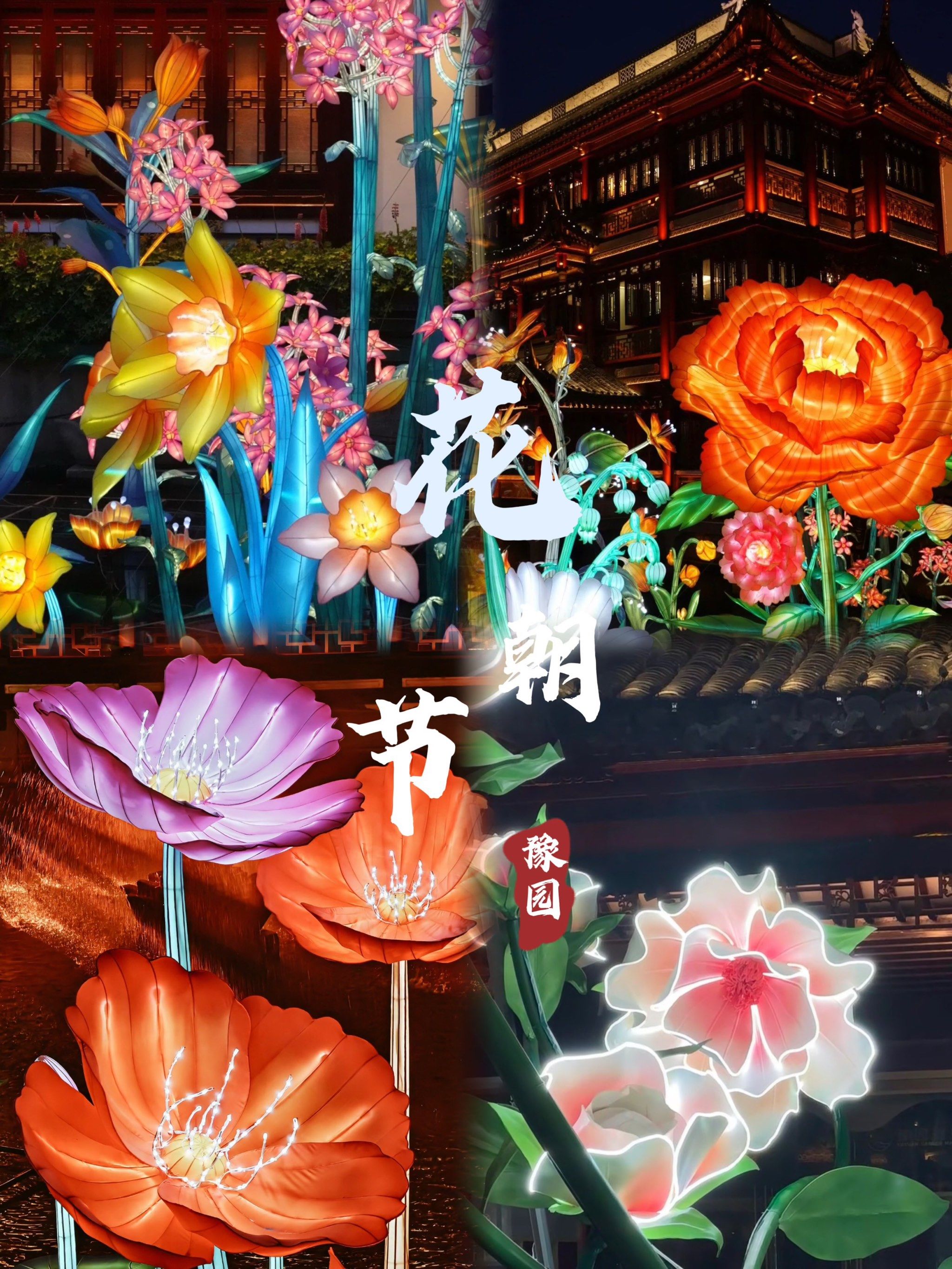 |不花钱打卡豫园花灯,春日寻花✅