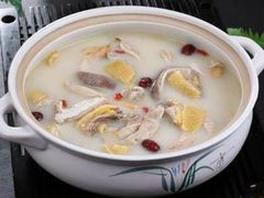 松茸肉丸丝瓜猪肚煲-铁道茶苑.色稷餐厅(莲花南路店)