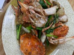姜葱炒蟹-贞姨美食·老字号海鲜大排档