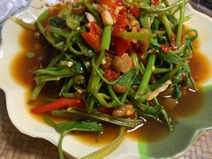 凉拌空心菜-玛扎烧烤私房菜