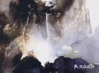 这个男人很风流，山水画的更豪放