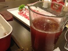 牛肉和很好喝的果汁-新辣道鱼火锅(航天万源店)
