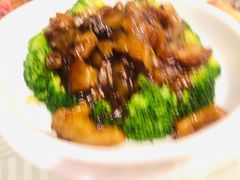 翡翠鲍汁扒海参-江南村酒家