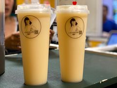 哈密瓜牛奶-爱罗Love Rom竹筒茶(牌坊街店)
