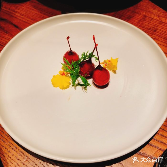 乔村二十八道(钱江世纪城店)樱桃红酒鹅肝图片 - 第1张