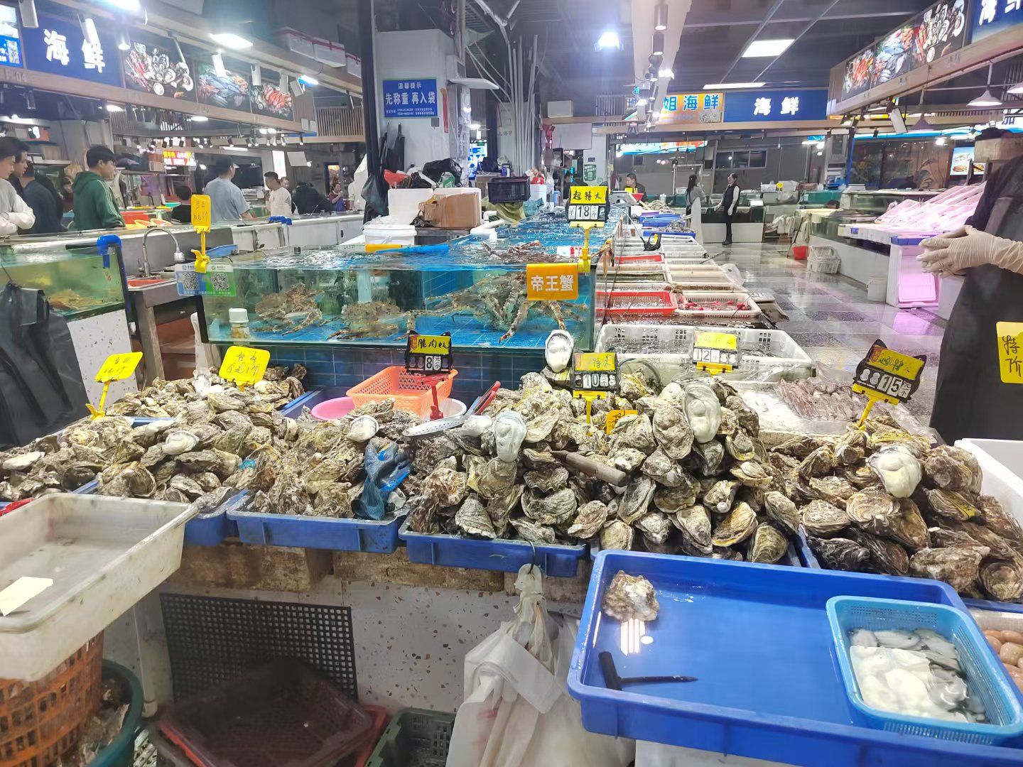 海鲜市场一天