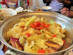 干锅包菜-青山湖野鱼馆