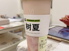 鲜草莓大福牛乳-树夏(成都招商大魔方店)