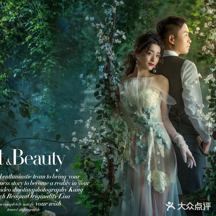 分享一组好朋友的莫奈花园婚纱照   茂密的室内花园