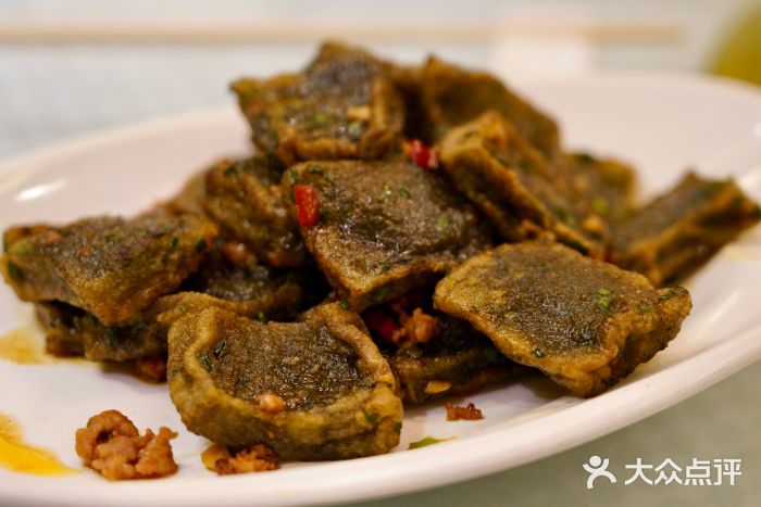 镇扬菜馆香煎山芋粉图片