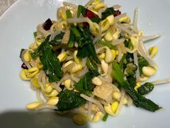 菠菜豆芽拌面筋-汉唐宴长安食府