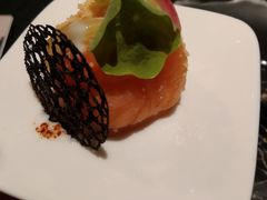 挪威三文鱼配法葱酱汁-AZUL by FUEL蓝色·法式酒馆(琶醍店)